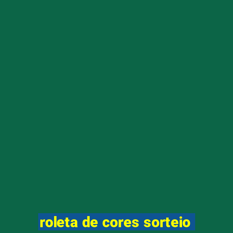 roleta de cores sorteio