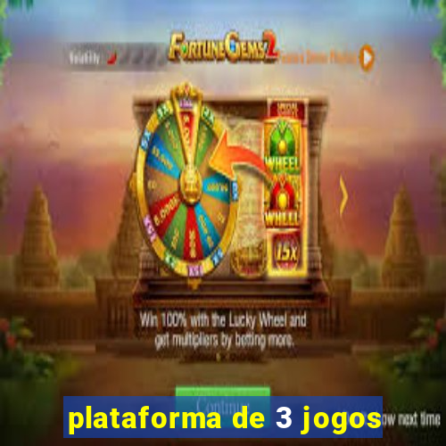 plataforma de 3 jogos