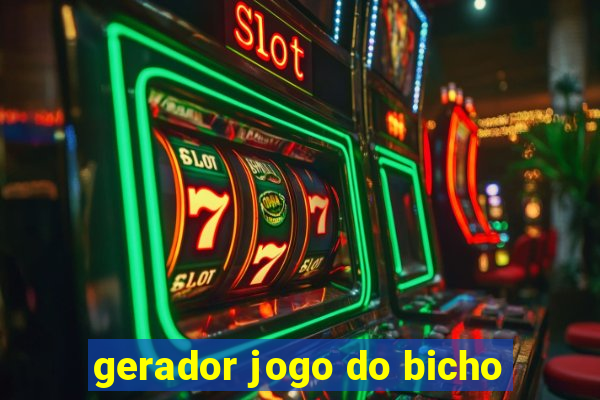 gerador jogo do bicho