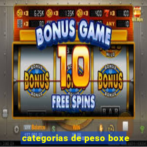 categorias de peso boxe