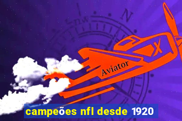 campeões nfl desde 1920